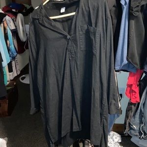 Old navy linen long sleeved shirt XL